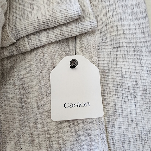 SWEATSHIRT CASLON NWT Grey White Tunic Long Sleeves Lightweight Size X-Large - Picture 6 of 8